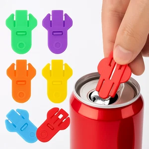 5pcs Multi-Colour Soda Can Opener Tabs – Easy Ring Pull Assist Tool for Drinks - Picture 1 of 1