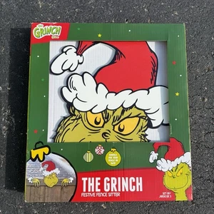 Dr. Seuss Christmas Classic The Grinch Zaune Dekoration (ca. 20”x32”) Neu - Bild 1 von 5