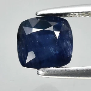 💎 0.92ct 5.3x5.3mm Cushion Blue Sapphire - Heated Australia Gemstone - Picture 1 of 4