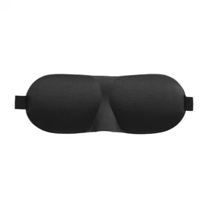 3D Travel Silk Eye Mask Sleeping Soft Padded Shade Cover Rest Relax Blindfold - Picture 1 of 12
