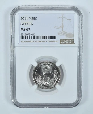 2011-P Washington Quarter Glacier America The Beautiful MS67 NGC *0468 - Image 1 of 4