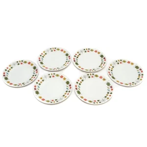 Rosenthal Studio Line Piemonte by Emilio Pucci Set of 6 Floral 6" Bread Plates - Picture 1 of 6