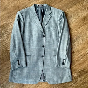 John W. Nordstrom by Loro Piana Kaschmir-Seide Blazer in Hellgrau 46 L 798 $ - Bild 1 von 7