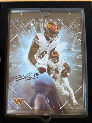 2025 Under Wraps Emanate Football Brian Robinson JR.  Autograph Blue /10 SP - Image 1 of 2