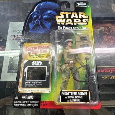 Figura de acción Star Wars ENDOR REBEL SOLDIER POTF FF Freeze Frame ROTJ VI Bosque Foto 1 de 4