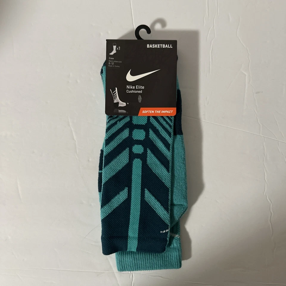 Nike Elite Basketball Cushioned Crew Socks LARGE  (8-12) | Sequalizer Series    - Image 1 of 1