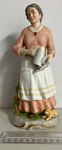Vintage Homco 10" Figur - #1425 Peaceful Years Old Woman mit Kaffeekanne - Bild 1 von 5