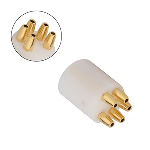Gold Plated 5-Pin HiFi DIN Male Female Plug For Tonearm Vinyl Record Player - Picture 1 of 10