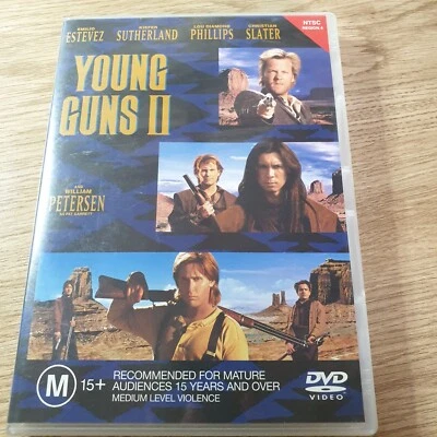 Young Guns 2 DVD Emilio Estévez R4 PUBLICACIÓN GRATUITA Foto 1 de 4