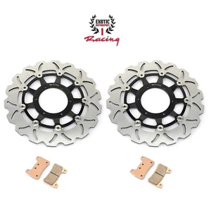  2 Front Brake Disc Rotors and Brake Pads  For Honda CBR 600 RR 2005-2015 - Picture 1 of 13