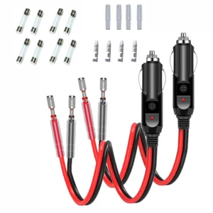 2x KFZ Auto Zigarettenanzünder-Stecker Zigaretten-Anzünder 15A 12V/24V Sicherung - Bild 1 von 7