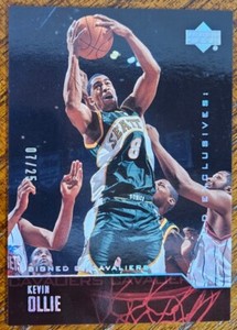 RARE! 2003 UPPERDECK UD EXCLUSIVES KEVIN OLLIE /25 INSERT NBA CARD #42 NM *YCC*
