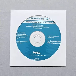 Microsoft Windows XP Professional SP3 Dell Reinstallation CD Disc - NEW Sealed - Picture 1 of 3
