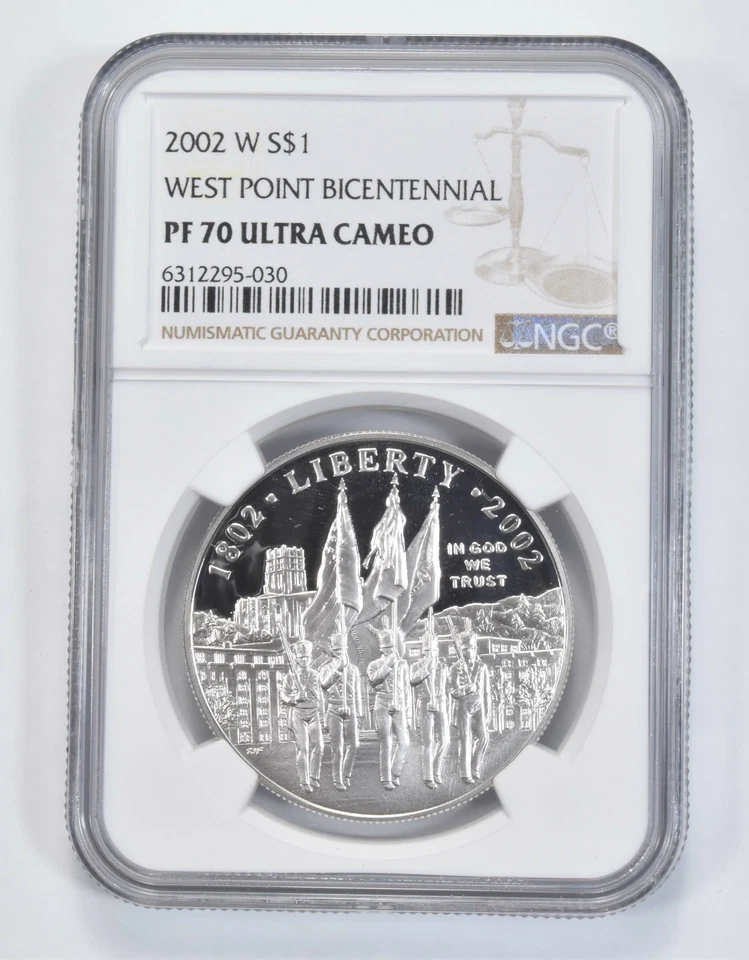 2002 West Point Army Commemorative Proof Silver Dollar NGC PF70 UCAM - Image 1 of 4