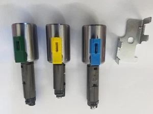 NEW LINEAR SOLENOID KIT AW 55-50SN  3 PIECE SET SLS, SLT, SLU BLACK GREEN BLUE - Imagen 1 de 3