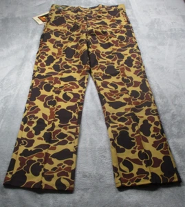 Vintage Red Head Bone Dry Rubberized Hunting Pants Mens 38x32 Duck Camo USA NWT - Picture 1 of 12