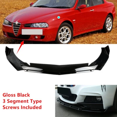 Fit For Alfa Romeo 156 2002-2004 Front Bumper Lip Spoiler Splitter Universal Foto 1 de 4