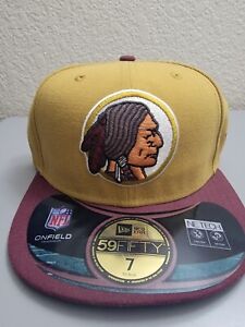 New Era NFL Redskins Fitted 59Fifty Hat Size 7 On Field Sideline Collection