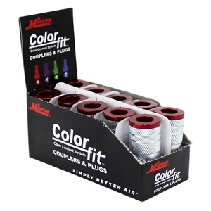Acopladores Milton® COLORFIT® M-STYLE®, 1/4" MNPT, macho, rojo (caja de 10) - Imagen 1 de 5