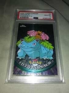 2000 Pokemon Topps Chrome Venusaur series 1 PSA 10