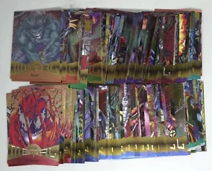 1995 MARVEL FLEER METAL (138 CARDS w/CHECKLIST) COMPLETE BASE FOIL SET - Picture 1 of 1