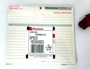 Wilson Jones 44B-902 3 Part Carbonless Speed Letters - 50 sets/per pack - Picture 1 of 6