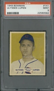 1949 Bowman #141 Ulysses Lupien PSA 9 - Picture 1 of 2