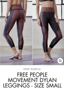 Free People FP Movement Dylan' Colorblock Heather High-Rise Leggings Gr. S rot - Bild 1 von 18