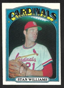 Stan Williams 1972 St Louis Cardinals Topps #9 ex+A - Imagen 1 de 2