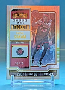 2022 Pascal Siakam Conference Finals Ticket /75 @ The Collector's Table - Imagen 1 de 2