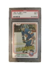 1981-82 O-Pee-Chee John Tonelli #218 PSA 7 NM