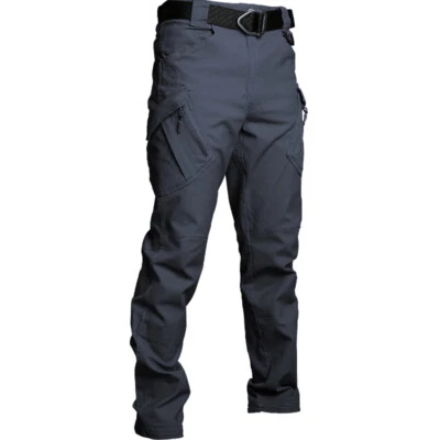Mens Cargopants Tactical Combat Work Pants Outdoor Waterproof Hiking Trousers - Image 1 of 4