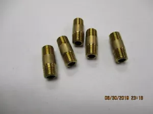 (5) 1/16" NPT Brass Pipe Nipples 3/4" long 1/16" wall - Picture 1 of 1