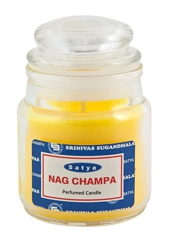 Vela Satya Nag Champa Jar com tampa de cúpula - Imagem 1 de 1