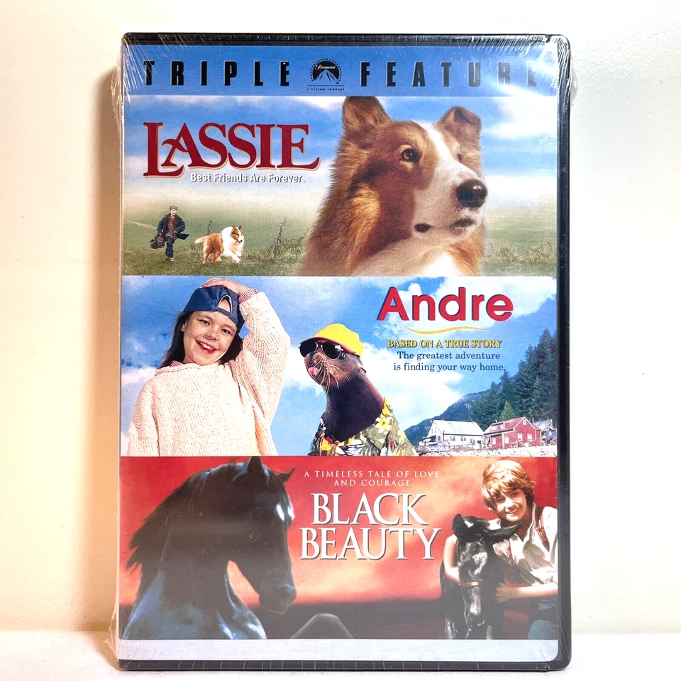 LASSIE / ANDRE / BLACK BEAUTY (2007) DVD Adventure Comedy Drama Family - NEW - Image 1 of 4