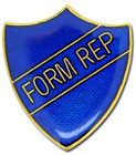 Form Rep Pin Badge In Blue Enamel Shield