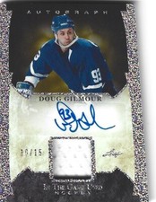 2023 Leaf In The Game Used Silver Sparkle Doug Gilmour Autograph Jersey #10/15