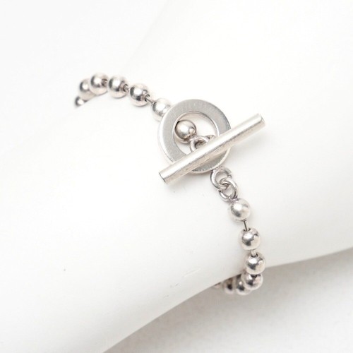 Bracciale Gucci Misura 18 Argento925 Catena a Sfera Marca Abbigliamento S Mano 202...
