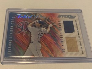 2001 DONRUSS STUDIO SHAWN GREEN ARTIST PROOF GAME USED JERSEY BAT #11/25