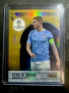 2021 TOPPS STADIUM CLUB CHROME KEVIN DE BRUYNE Gold /50 #CC-KD - Picture 1 of 2
