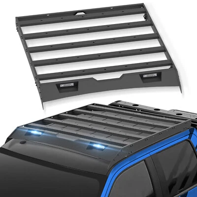 For 2009-2014 Ford F-150 & Raptor SuperCrew Cab Roof Rack Cargo Basket Luggage  - Image 1 of 4