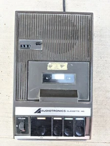 Audiotronics Cassette Recorder 146 Portable Vintage Electronics Retro - Picture 1 of 11