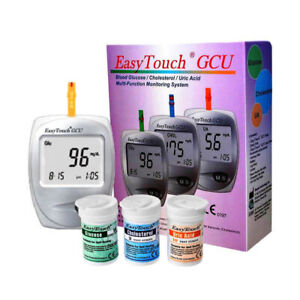 Easy Touch Blood GCU Easytouch Blood Glucose Cholesterol Uric Acid Test 3 in 1