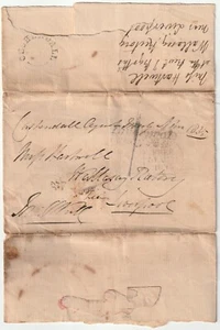1835 UDC CUSHENDALL DUBLIN CROWN FREE LIVERPOOL PENNY POST & H/S 1d A WALLASEY - Foto 1 di 2
