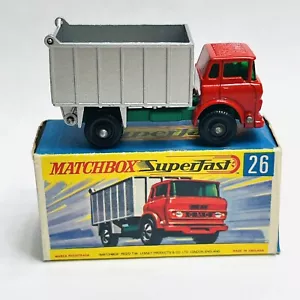 Matchbox Superfast Series #26 G.M.C. Tipper Truck Made In England By Lesney - Picture 1 of 18