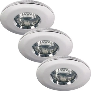 3 x Einbauleuchten Einbaustrahler IP65 Profi Chrom 51mm 3x35W 12V GU5,3 Paulmann - Bild 1 von 7
