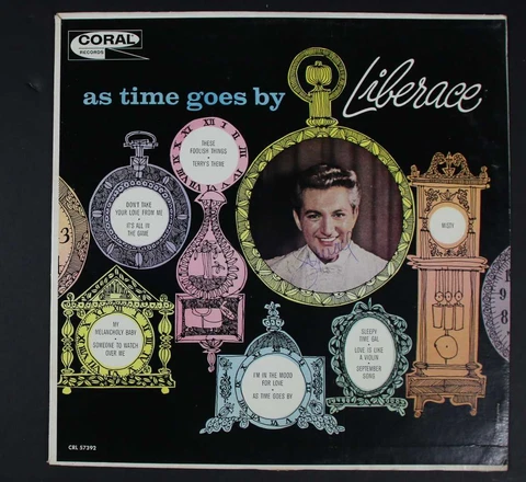 LIBERACE' SIGNED ALBUM COVER Cover