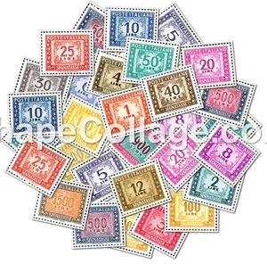 ITALIA SEGNATASSE Singolo integri MNH ** SPEZZONI - Picture 1 of 17