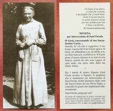 Santino Holy Card: Sant' Orsola Ledóchowska - Urszula Ledóchowska Giulia Maria