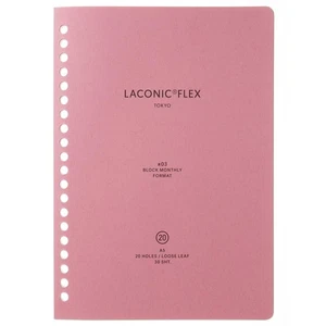Laconic Loose-Leaf Monthly A5 Date-Free FLEX LFX-L03 - Picture 1 of 8